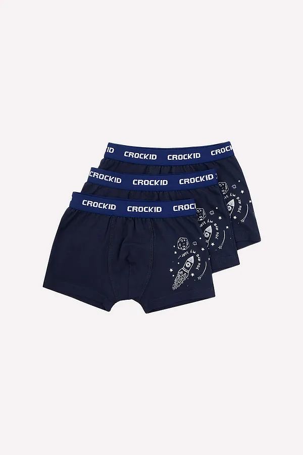Трусы 3 шт. CROCKID, индиго - фото 2