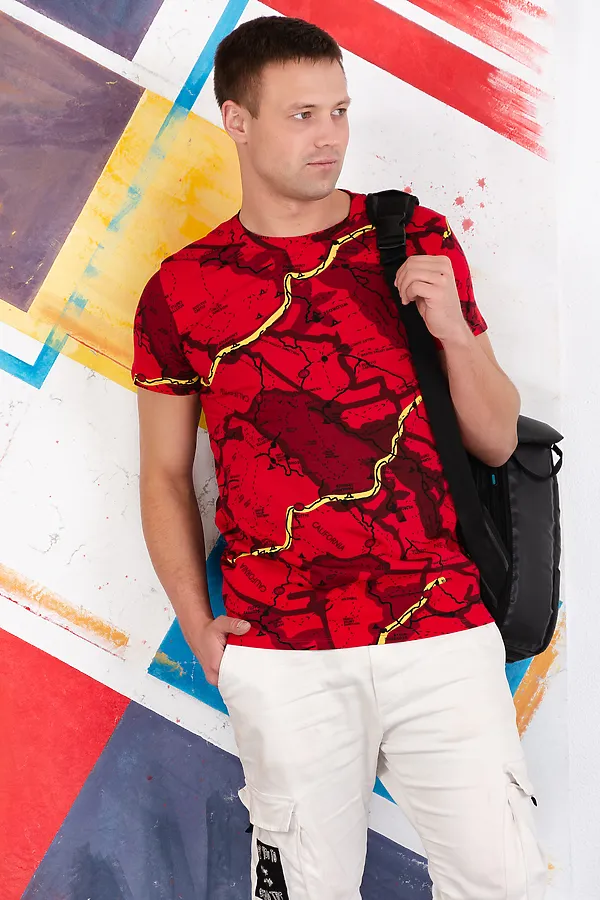 Футболка 11111 НАТАЛИ, красный - фото 2