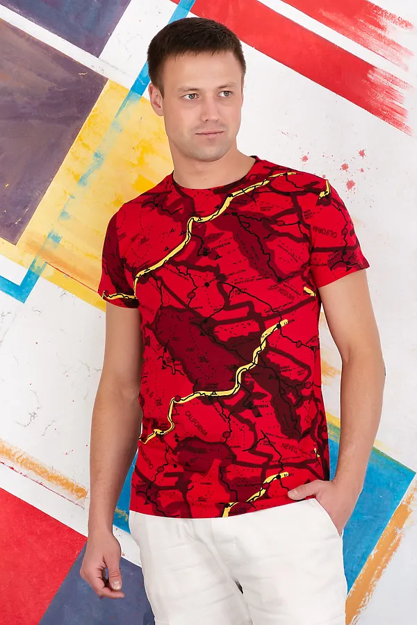 Футболка 11111 НАТАЛИ, красный - фото 2