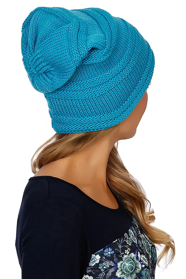 Шапка VAY, ярко-голубой - фото 2