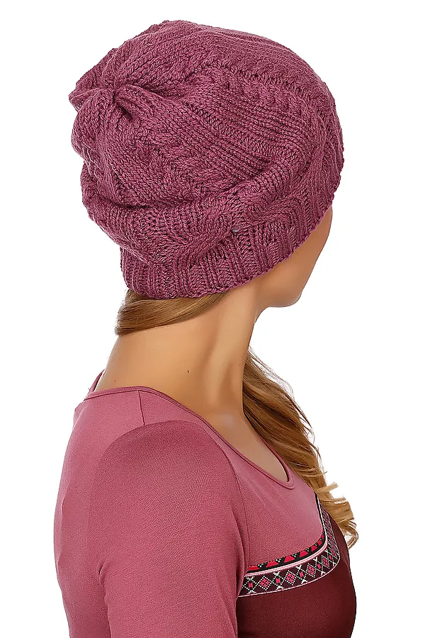 Шапка VAY, малиновый - фото 2