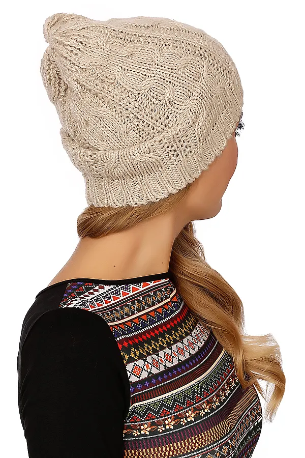 Шапка VAY, светло-бежевый - фото 2