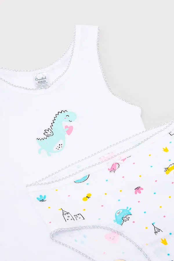 Комплект(Майка+Трусы) CROCKID SALE, белый - фото 2
