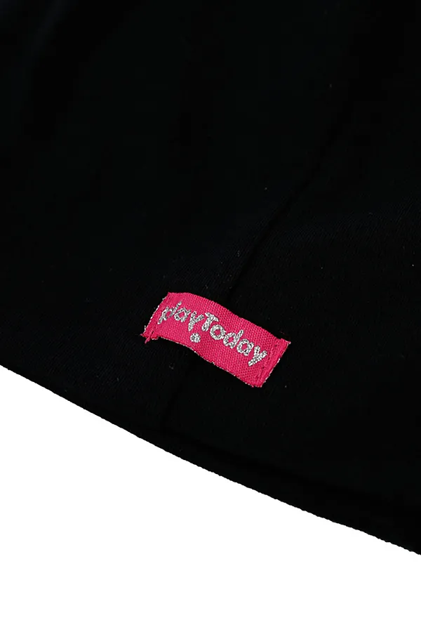 Шапка 2 шт. PLAYTODAY, фуксия, черный - фото 2