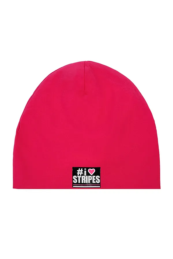 Шапка 2 шт. PLAYTODAY, фуксия, черный - фото 2