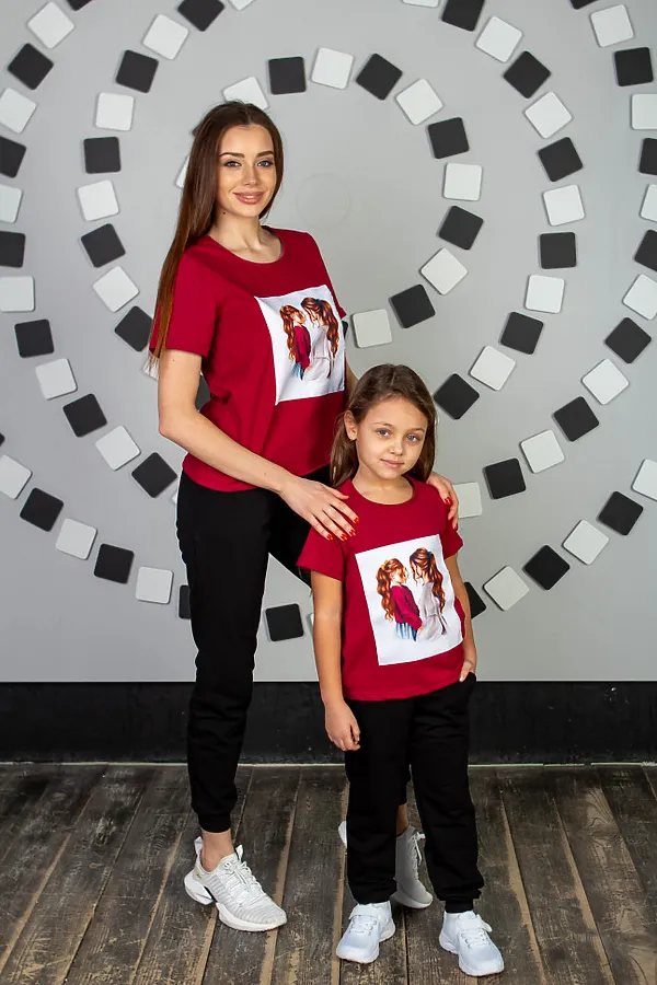 Футболка ДЕТСКИЙ ТРИКОТАЖ 37, бордовый - фото 2