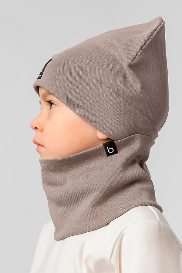 Комплект(Шапка+Снуд) BODO, серый - фото 2