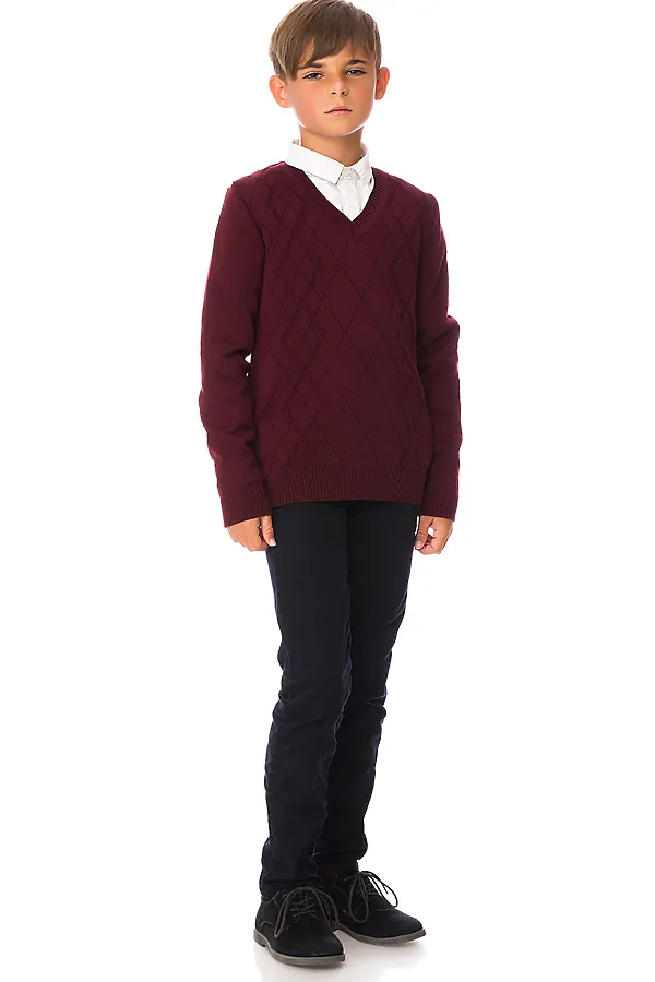 Джемпер VAY, бордо - фото 2