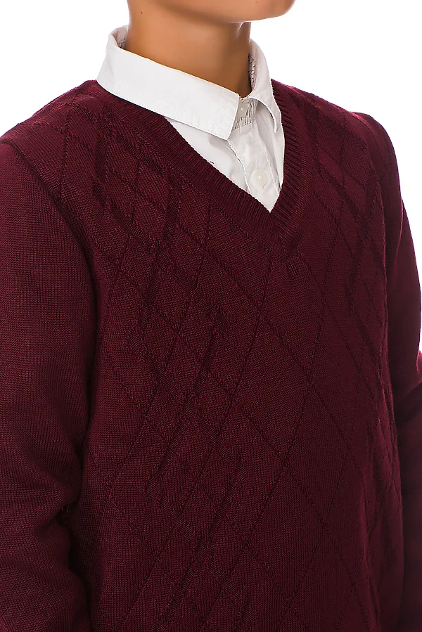 Джемпер VAY, бордо - фото 2