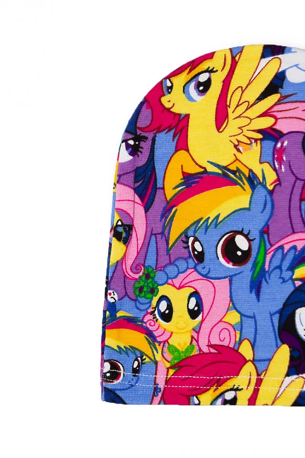 Шапка "Пони-малышка" ДЕТСКИЙ ТРИКОТАЖ 37, голубой - фото 2