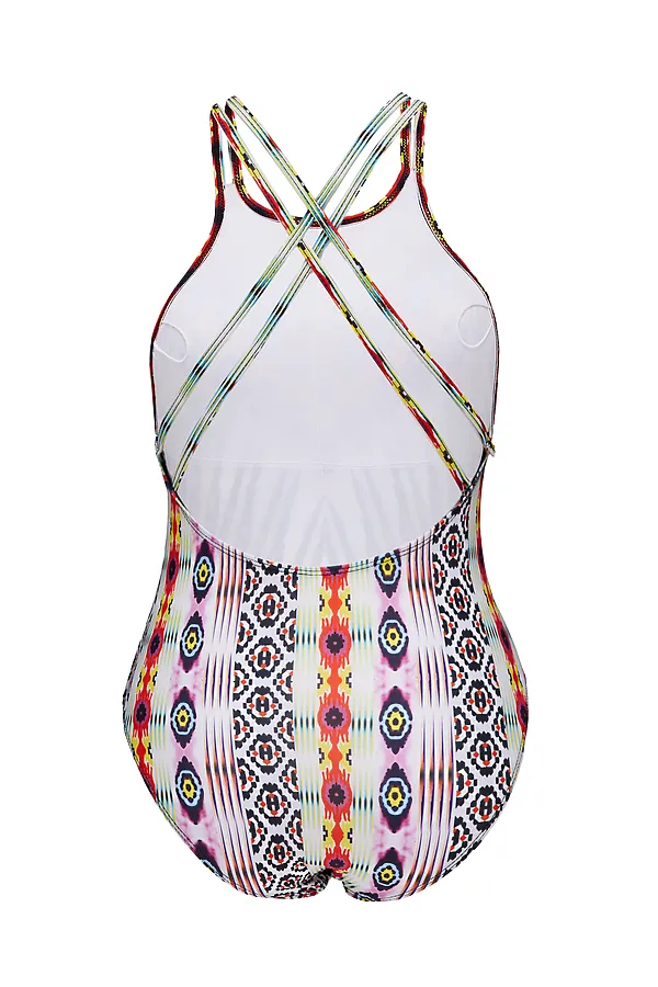 Купальник "Летнее безумие" Nothing But Love, ярко-желтый, черный, лавандовый - фото 2