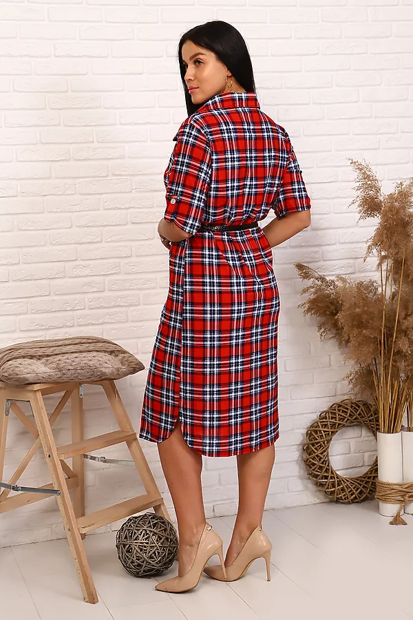 Платье 31520 НАТАЛИ, красный - фото 2