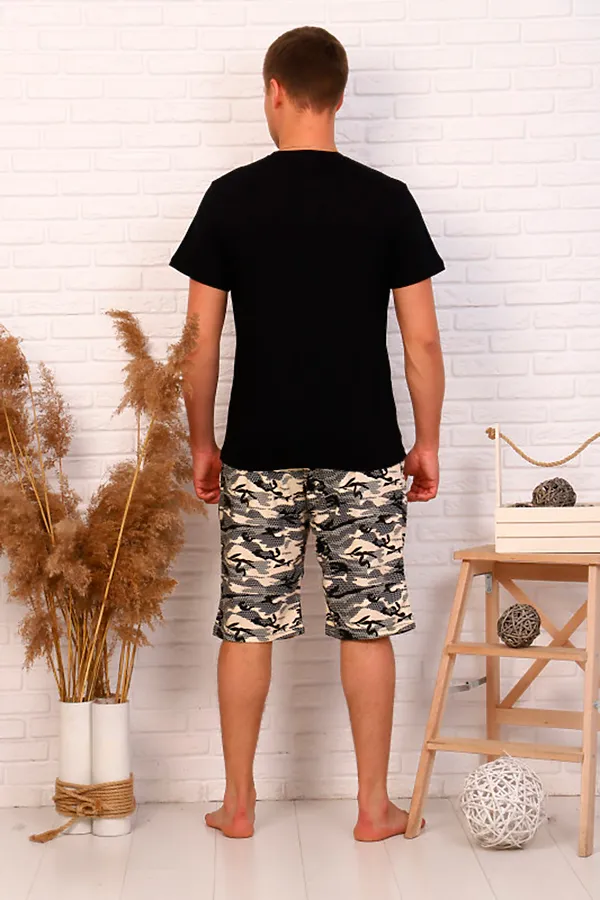 Костюм (Бриджи + Футболка) СОФИЯ37, черный - фото 2