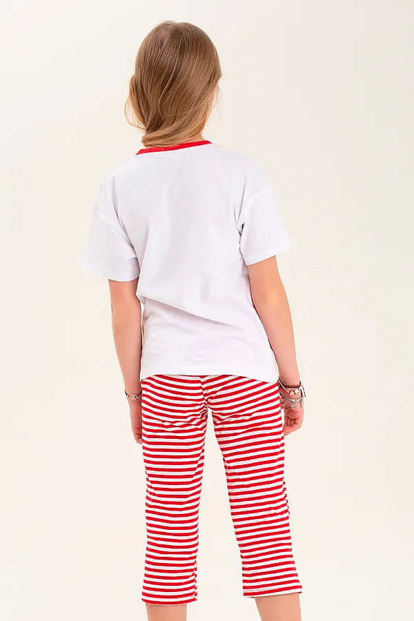 Костюм (Капри+Футболка) BATIK, мультиколор - фото 2