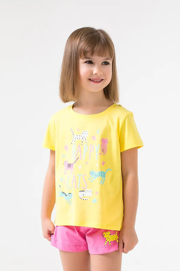 Пижама CROCKID SALE, желтый, розовый - фото 2