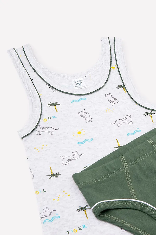 Комплект (Майка+Трусы) CROCKID SALE, меланж - фото 2