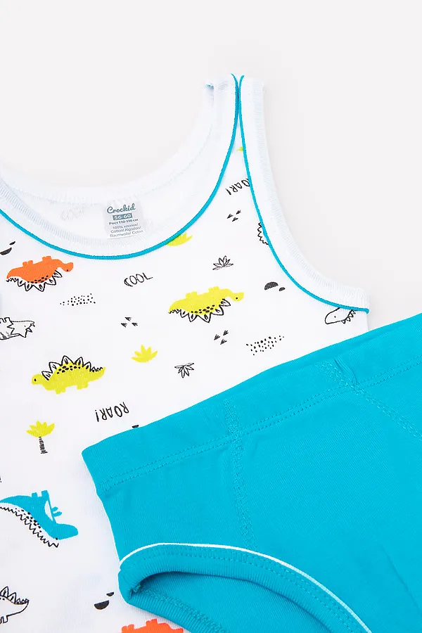 Комплект (Майка+Трусы) CROCKID SALE, динозаврики - фото 2
