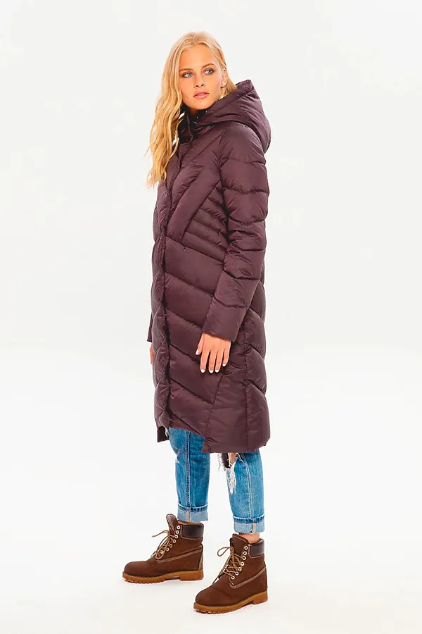 Пуховик HOOPS, темно-пурпурный - фото 2