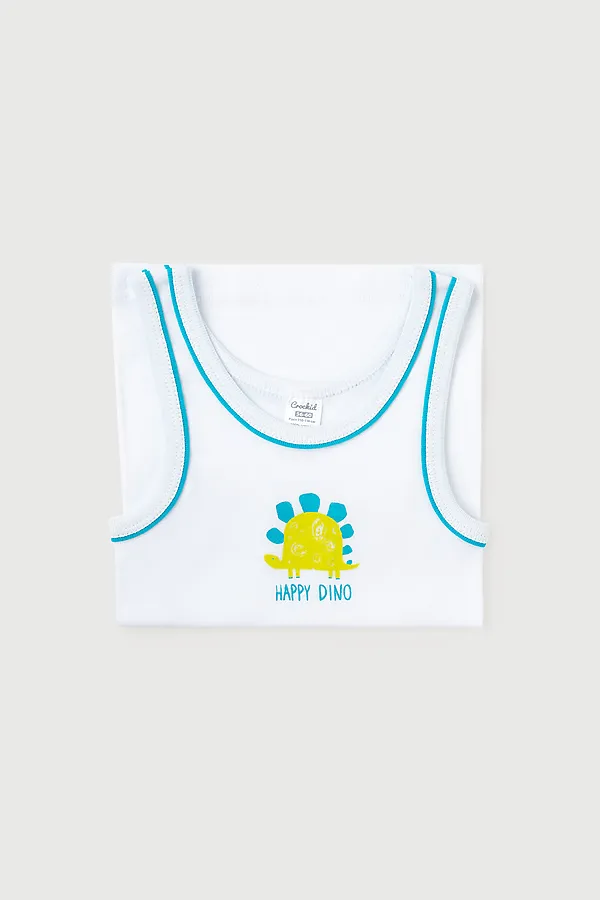 Майка CROCKID, белый - фото 2