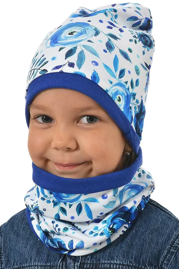 Комплект (шапка + снуд) ДЕТСКИЙ ТРИКОТАЖ 37, белый - фото 2