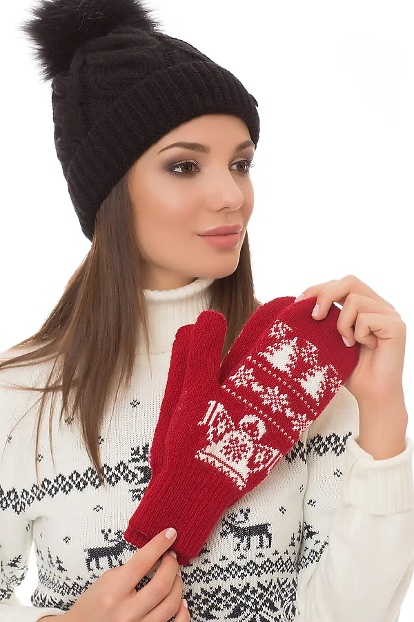 Варежки VAY, красный - фото 2