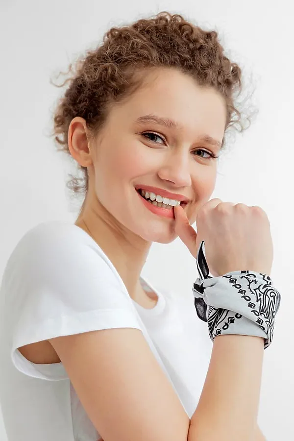 Платок 2 шт MARK FORMELLE, белый +черный - фото 2