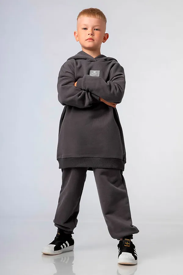 Костюм (Толстовка+Брюки) BODO, графит - фото 2