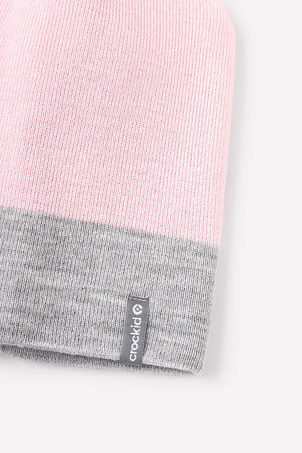 Шапка CROCKID SALE, светлая астра, св.серый меланж - фото 2