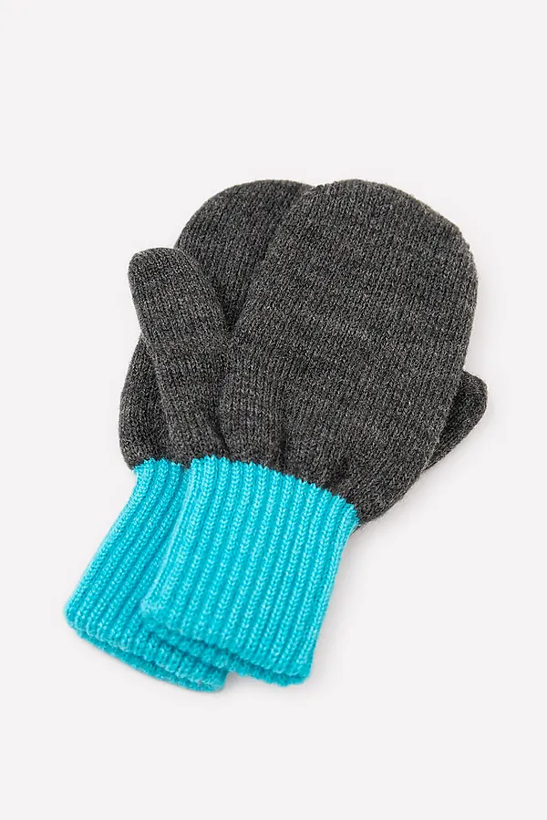 Варежки CROCKID SALE, антрацит, светлая лагуна - фото 2