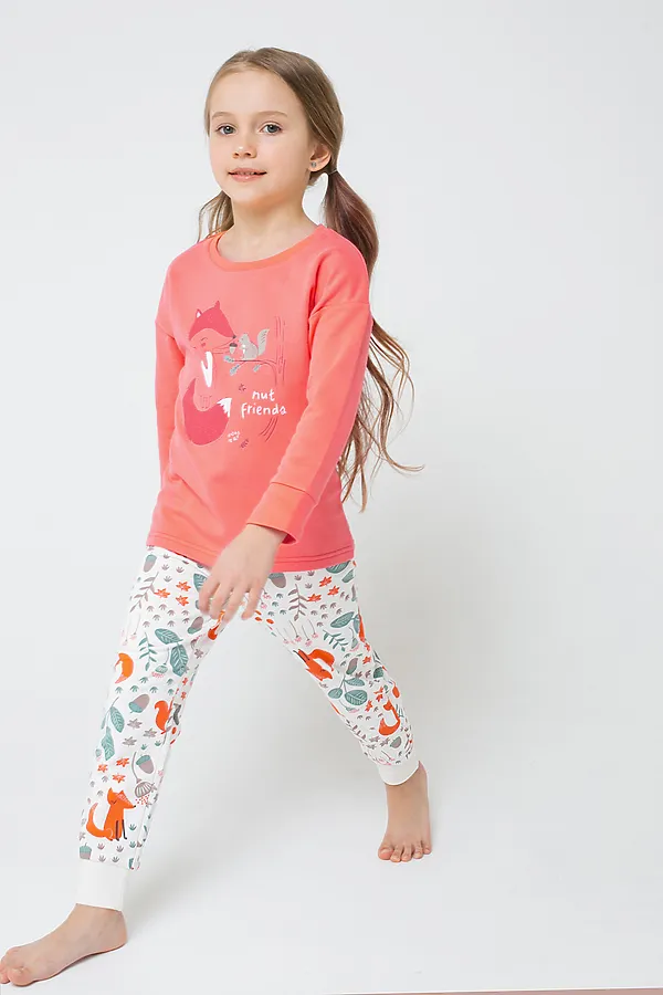 Пижама CROCKID, коралл, осенняя пора - фото 2