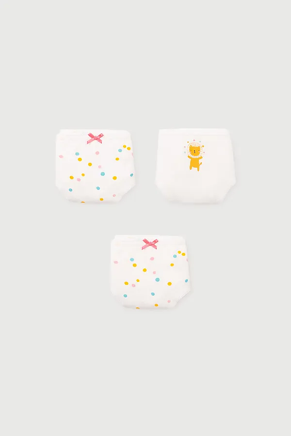 Трусы 3 шт. CROCKID SALE, сахар,цветное конфетти - фото 2