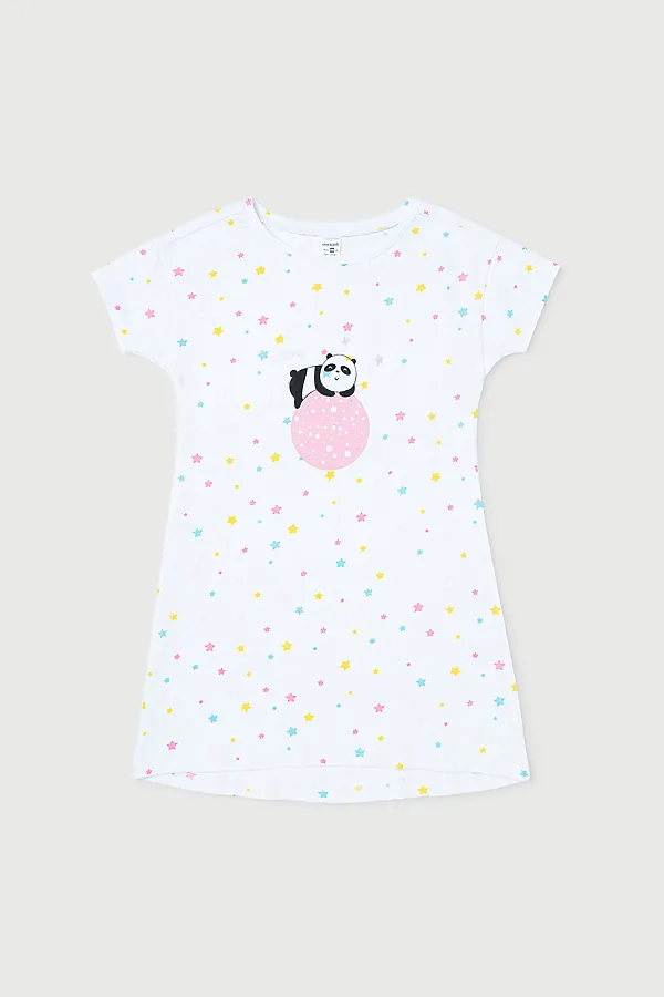 Сорочка CROCKID, радужный звездопад на белом - фото 2