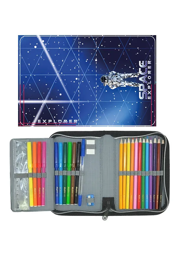 Пенал (наполнение) PLAYTODAY, синий - фото 2