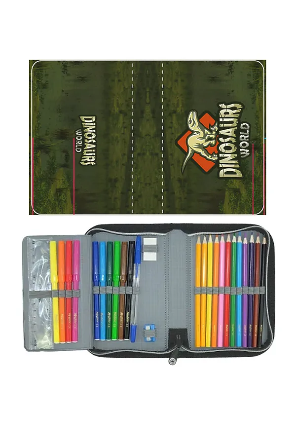 Пенал (наполнение) PLAYTODAY, темно-зеленый - фото 2