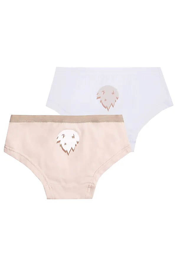 Трусы 2 шт. BOSSA NOVA, бежевый/белый - фото 2