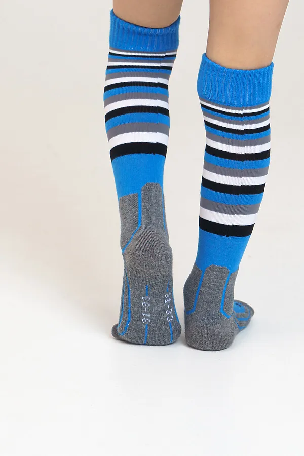 Термоноски PLAYTODAY, серый, голубой - фото 2