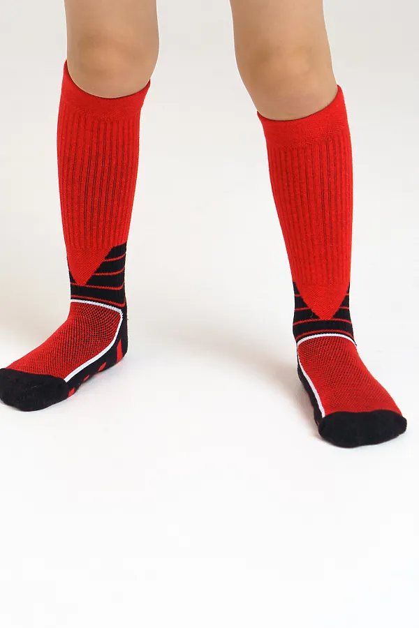 Термоноски PLAYTODAY, красный, чёрный - фото 2