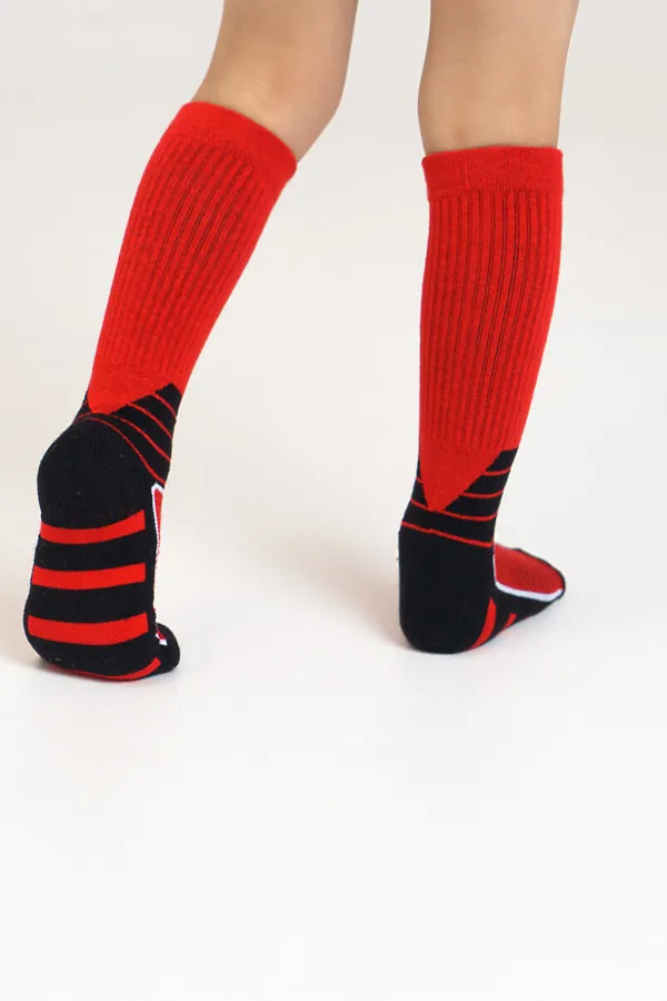 Термоноски PLAYTODAY, красный, чёрный - фото 2