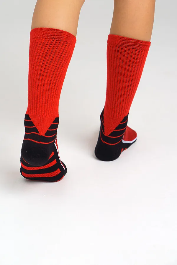 Термоноски PLAYTODAY, красный, чёрный - фото 2