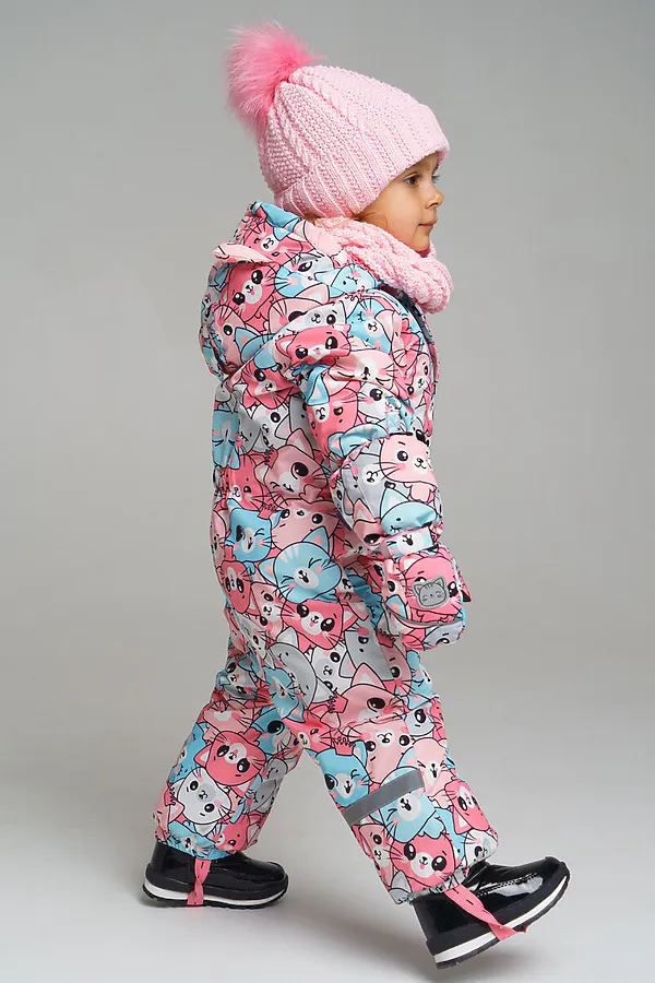 Комплект (Шапка+Снуд) PLAYTODAY, розовый - фото 2