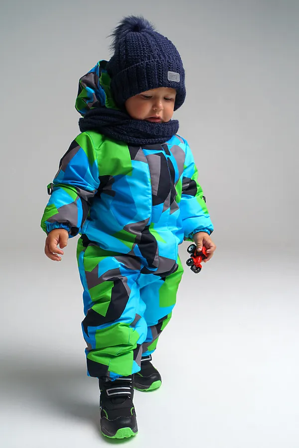 Комплект (Шапка+Снуд) PLAYTODAY, тёмно-синий - фото 2