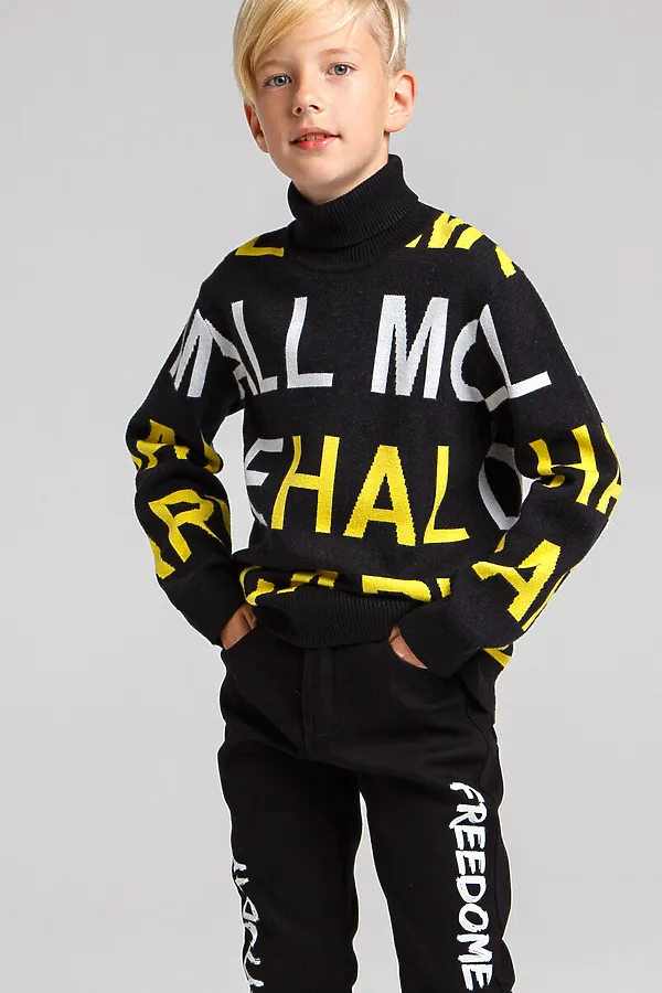 Свитер PLAYTODAY, черный, разноцветный - фото 2