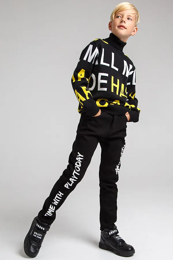 Свитер PLAYTODAY, черный, разноцветный - фото 2