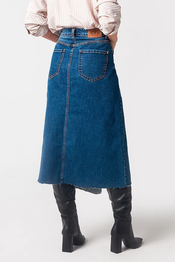 Юбка VILATTE, темно-синий - фото 2