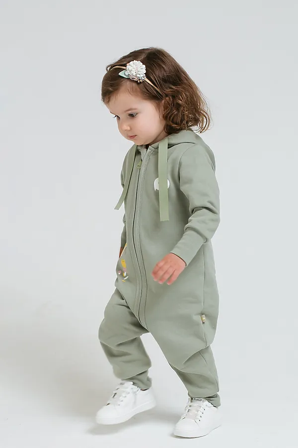 Комбинезон  CROCKID, оливковый хаки к297 - фото 2