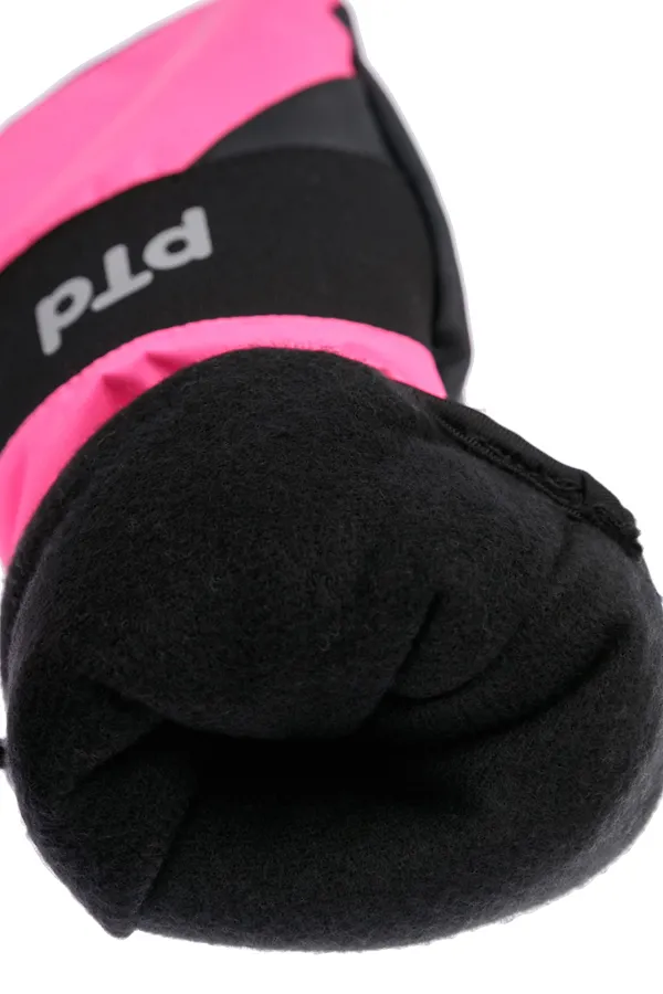 Варежки PLAYTODAY, черный, розовый - фото 2