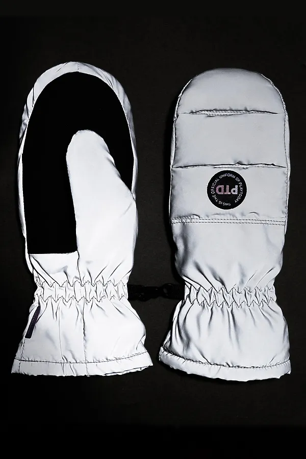 Варежки PLAYTODAY, черный, серебристый - фото 2