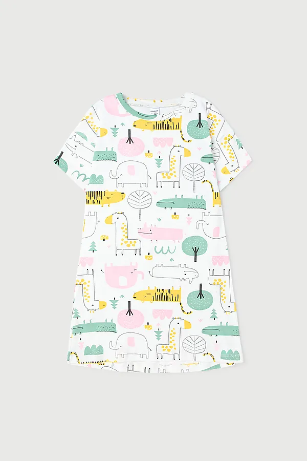 Сорочка CROCKID, звери африки с розовым на сахаре - фото 2