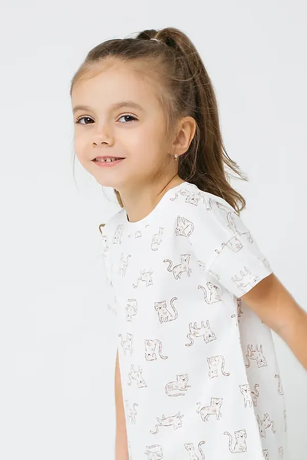 Сорочка CROCKID SALE, леопарды малыши на сахаре - фото 2