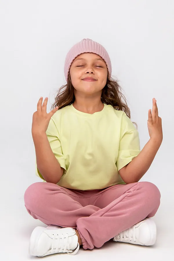 Шапка вязаная "Бини-Пудра" ДЕТСКИЙ ТРИКОТАЖ 37, розовый - фото 2